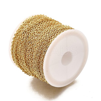 Rack Plating Brass Cable Chains CHC-M001-01G-02-1
