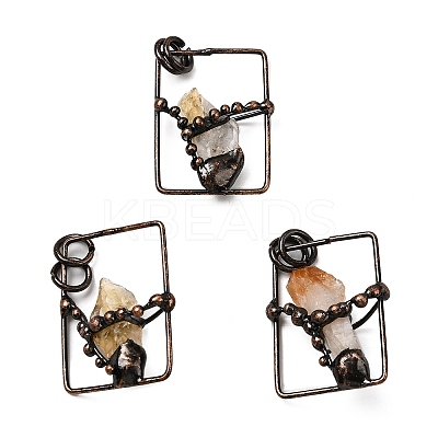 Natural Citrine Nuggets Pendants G-B149-05R-01-1
