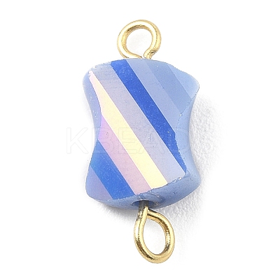 Electroplated Glass Connector Charms PALLOY-JF02205-1