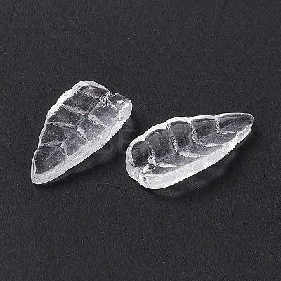 Electroplate Transparent Glass Pendant EGLA-H102-05B-1