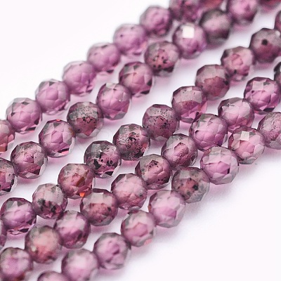 Natural Garnet Beads Strands G-O166-13A-2mm-1