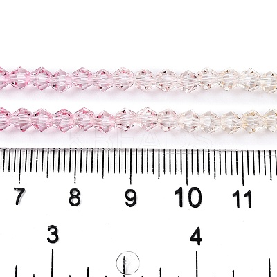 Gradient Color Baking Paint Glass Bead Strands X-DGLA-A039-T2mm-A01-1