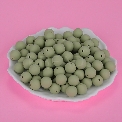 Round Silicone Focal Beads SI-JX0046A-70-1