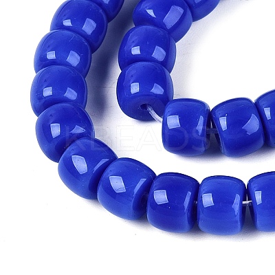 Opaque Glass Beads Strands GLAA-NH0002-B11-1
