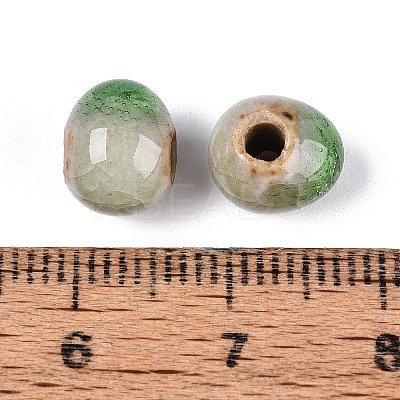 Handmade Crackle Porcelain Beads PORC-Q008-06B-10-1