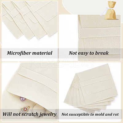 Double-Sided Faux Suede Jewelry Flap Pouches X-TP-WH0007-09B-1