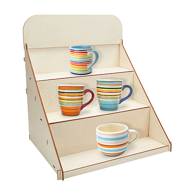 Wood Display Stands DIY-WH0699-07-1