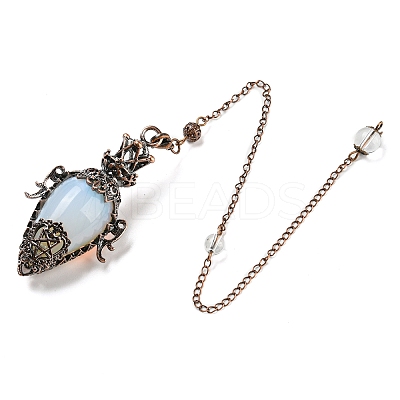 Mixed Gemstone Dowsing Pendulum Big Pendants G-H293-01R-1