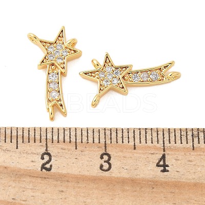 Brass Micro Pave Cubic Zirconia Pendants KK-U056-57G-1
