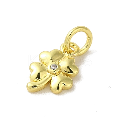 Real 18K Gold Plated Brass Pave Cubic Zirconia Pendants KK-M283-09D-01-1