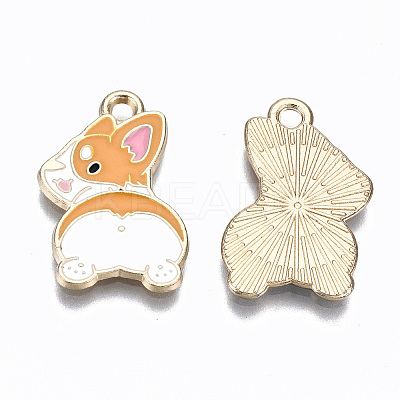 Alloy Enamel Pendants X-ENAM-S127-013-RS-1