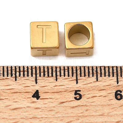 304 Stainless Steel European Beads STAS-D382-02T-G-1