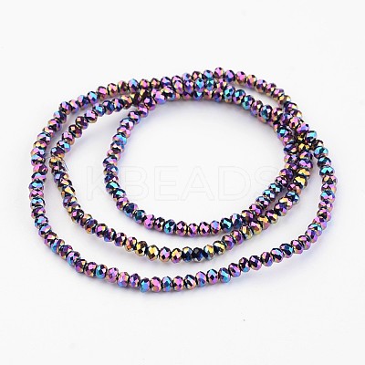 Electroplate Glass Bead Strands LS-EGLA-G014-2mm-FP10-1
