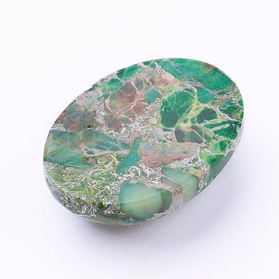 Synthetic Regalite/Imperial Jasper/Sea Sediment Jasper Cabochons X-G-E377-01A-1