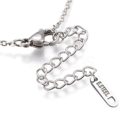 304 Stainless Steel Pendant Necklaces NJEW-P206-20P-1