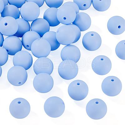 50Pcs Food Grade Eco-Friendly Silicone Beads SIL-TA0002-89H-1