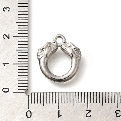 Anti-Tarnish 304 Stainless Steel Pendants STAS-I321-02P-1
