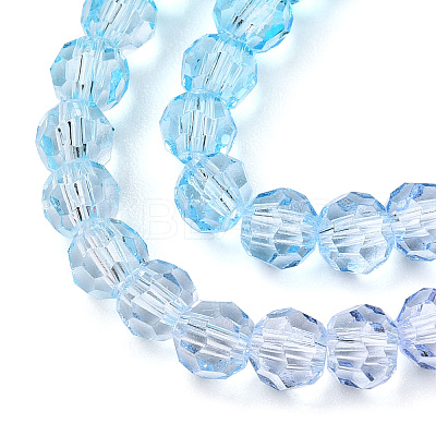 Transparent Glass Beads Strands GLAA-E036-07T-1