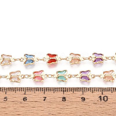 Handmade Brass Butterfly Link Chains CHC-N024-06KCG-1