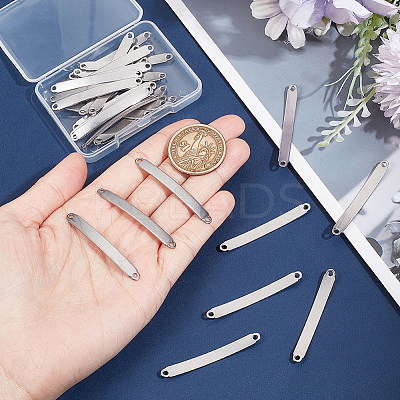 30Pcs 304 Stainless Steel Connector Charms STAS-UN0055-53-1