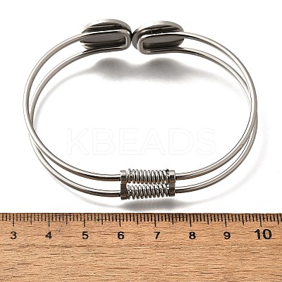 201 Stainless Steel Bangles for Women BJEW-R014-02P-1