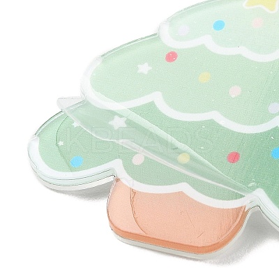 Christmas Theme Acrylic Badges JEWB-B010-04-1