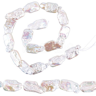 1 Strand Natural Keshi Pearl Beads Strands PEAR-PA0001-04-1
