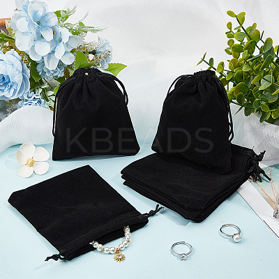 20Pcs Rectangle Velvet Drawstring Pouches TP-BBC0001-03B-02-1