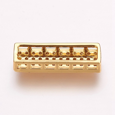 Brass Micro Pave Cubic Zirconia Pendants ZIRC-E119-91G-1