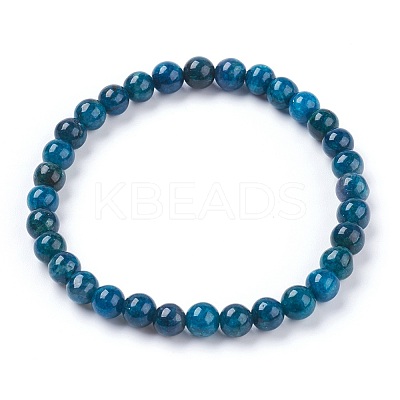 Natural Apatite Stretch Bracelets BJEW-JB03738-03-1
