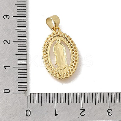 Brass Micro Pave Cubic Zirconia Pendants KK-D431-040G-1