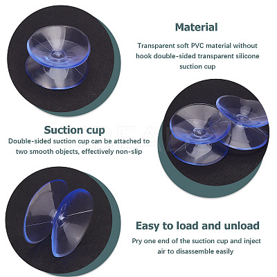 Plastic Double-Sided Suction Cups KY-WH0046-16B-1