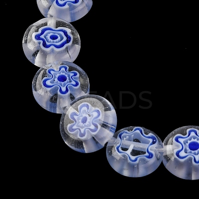 Handmade Millefiori Lampwork Beads Strands LAMP-G164-04L-1