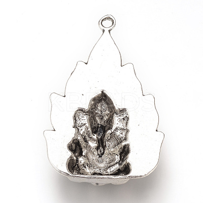 Tibetan Style Alloy Big Pendant Enamel Settings LS-X-TIBEP-T002-135AS-RS-1