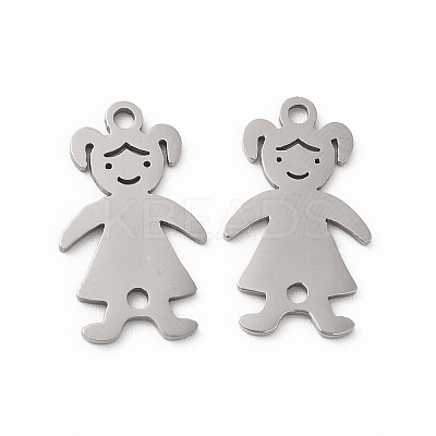 Non-Tarnish 201 Stainless Steel Connector Charms STAS-K251-091P-1