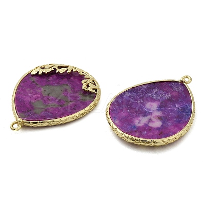 Natural White Jade Imitation Sugilite Pendants G-E609-02G-01-1