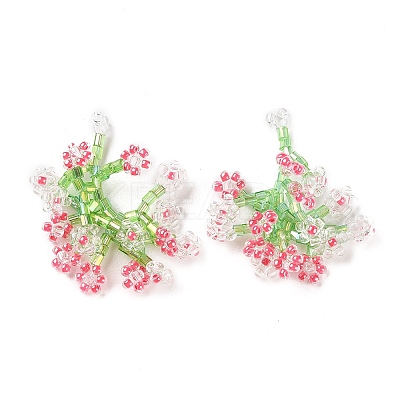 Seed Beaded Pendants GLAA-C028-04C-1