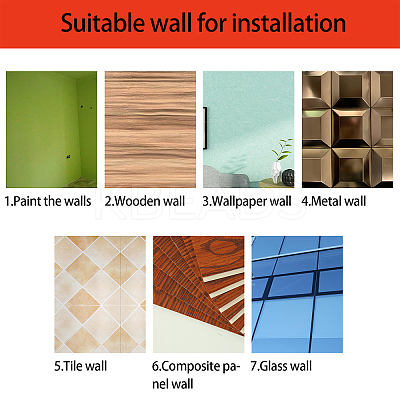 Acrylic Mirror Wall Stickers Decal DIY-CN0001-13B-Z-1