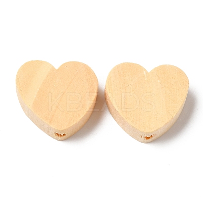 Natural Wood European Beads WOOD-M008-06-1