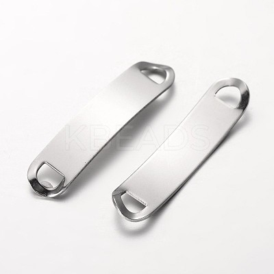 Tarnish Resistant Rectangle 201 Stainless Steel Links connectors STAS-I045-35-1