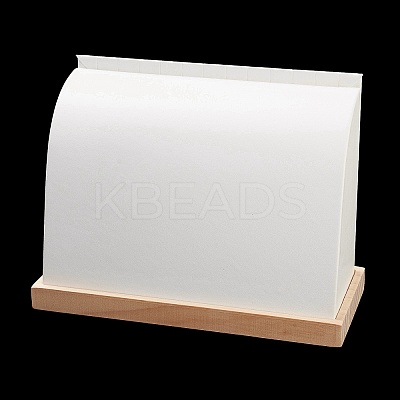 Wood Covered with PU Leather Necklace Display Stands NDIS-A002-01A-1