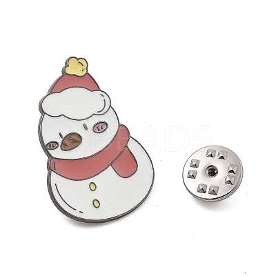 Christmas Theme Zinc Alloy Enamel Pin Brooch for Backpack Clothes JEWB-R003-02EB-05-1