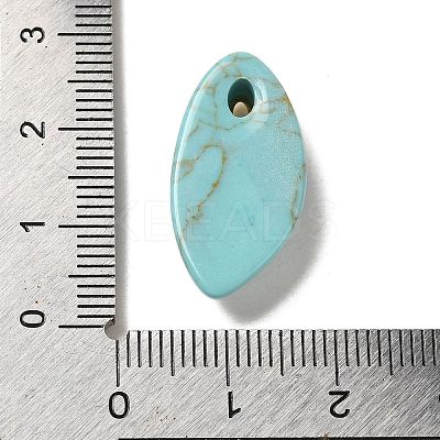 Synthetic Turquoise Pendants G-K355-01G-03-1