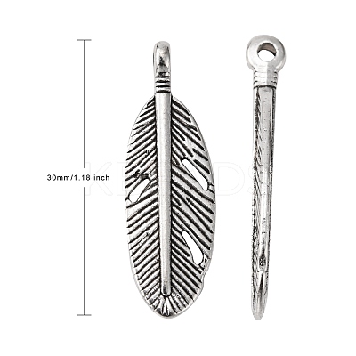 Tibetan Style Alloy Pendants X-LF0087Y-NF-1