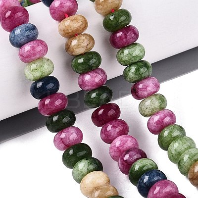 Natural White Jade Beads Strands G-Q613-01F-40-1