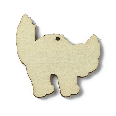 Halloween Single Face Printed Wood Big Pendants WOOD-H103-03-1