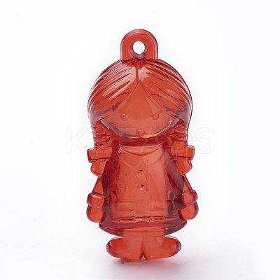 Transparent Acrylic Big Pendants TACR-T002-11-1