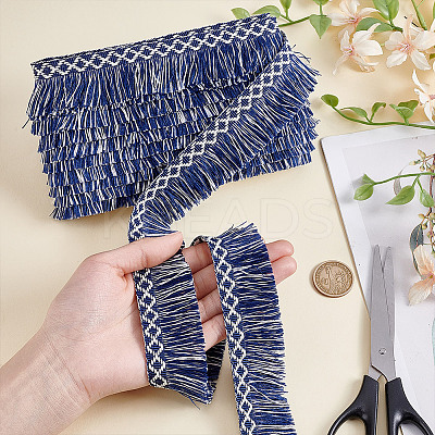 8.8 Yards Nation Style Polyester Lace Trim Ribbon OCOR-HY0001-43-1