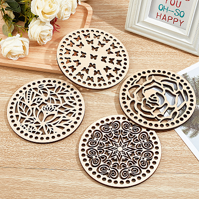 Wooden Basket Bottoms WOOD-GA0001-12-1