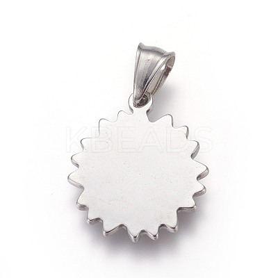 Tarnish Resistant 304 Stainless Steel Pendants STAS-E449-02P-1